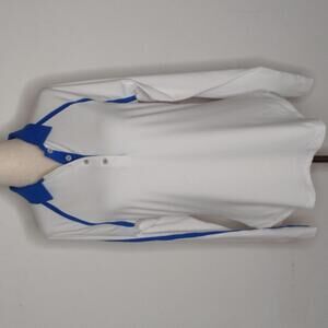 NWT Peter Millar Women's White/Blue Top Size Medium